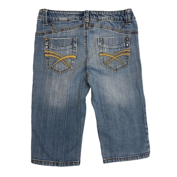 Vintage Mossimo Low Rise Denim Bermuda Shorts Light Wash Y2K 2000's Sz XS (26") - Picture 1 of 7